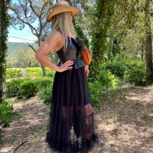 Vestido Piel Tul