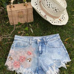 Short Tejano Rosas Rosas