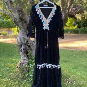 Vestido Capri Borlas